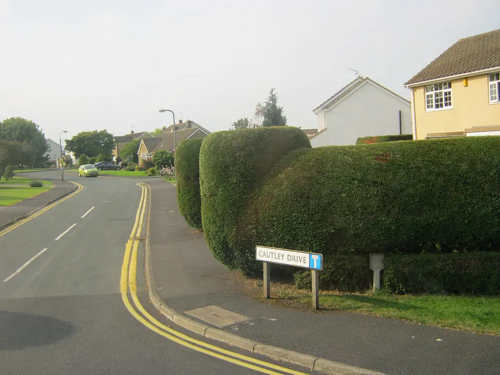 Cautley Drive, a residential road in Killinghall