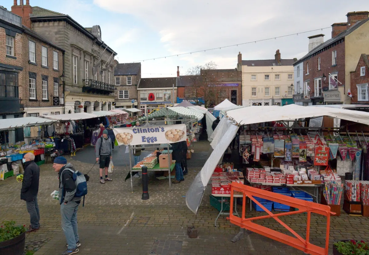 Market Place, Knaresborough, south-east of Ripley